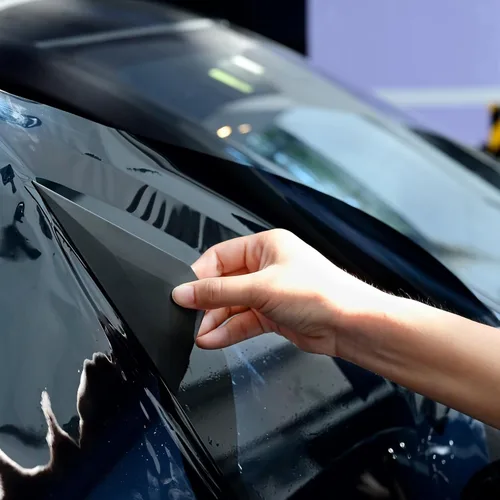 Miniatura 4 de FOSHIO 3 en 1 Pequeña escobilla de goma para tintar ventanas, herramienta triangular de vinilo para envolver automóviles, para envolver, alisar