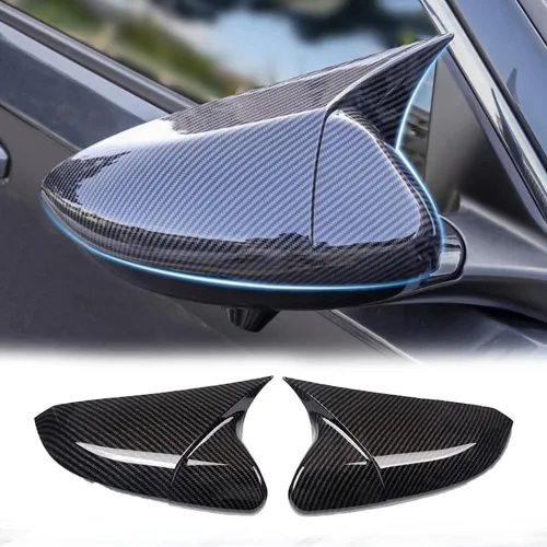2 fundas para espejo lateral de puerta, compatible con Honda Civic 2016-2021 de 10ª generación, Sedan Coupé, Hatchback, carcasa exterior para espejo