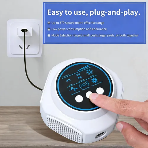 Miniatura 6 de Repelente ultrasónico de plagas para interiores, trampas para ratones para el hogar, repelente de ratones, dispositivo ultrasónico, repelente
