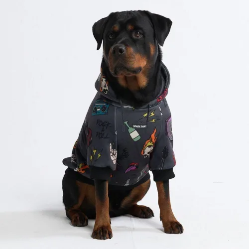 Miniatura 126 de Spark Paws Sudadera con capucha para perro, suéter de primera calidad para perros pequeños, medianos y grandes Trajes cálidos para bulldogs