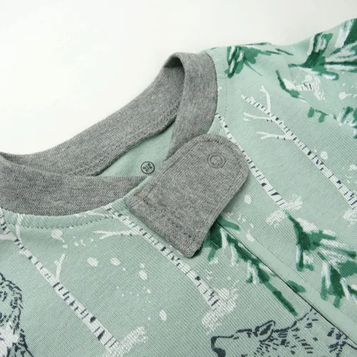 Miniatura 2 de HonestBaby Pijama de algodón orgánico con pies ajustados para bebé