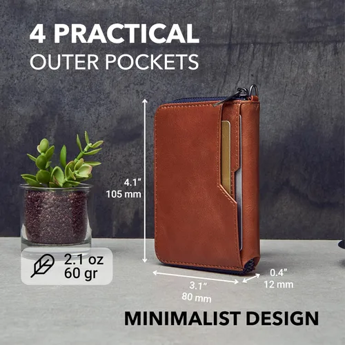 Miniatura 11 de Vaultskin NOTTING HILL - Cartera con cremallera y protección RFID para tarjetas