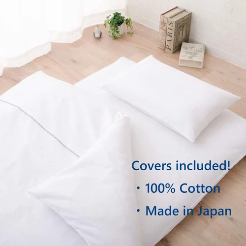 Miniatura 6 de EMOOR Cubrecolchón plegable de futón japonés CLASSE-Topper Tatami, tamaño individual (39 x 79 pulgadas), fabricado en Japón