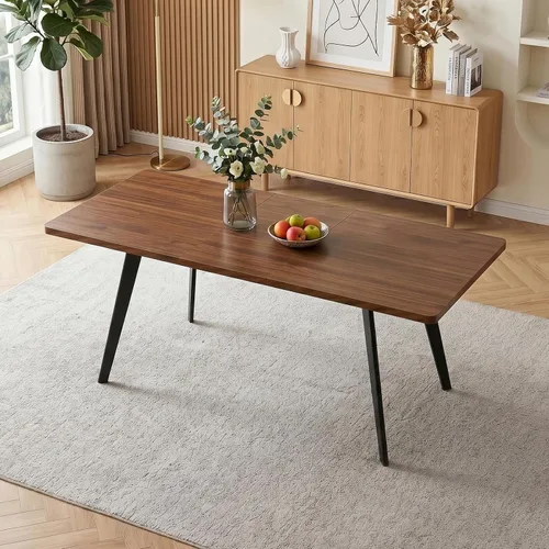 Miniatura 13 de Zerifevni 47.2"- 62.9" Extendable Dining Table Set of 5 Kitchen Table with 4 Dining Chairs, Modern Gray Wood Grain, Waterproof Scratchproof for