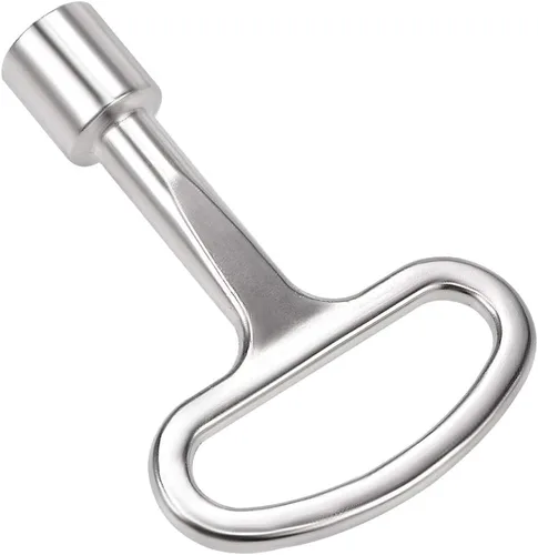 Miniatura 2 de uxcell Llave eléctrica del gabinete 0.315 in aleación de zinc cuadrado medidor de agua caja de seguridad clave 2pcs