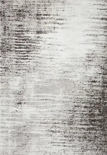 Miniatura 3 de Loloi Bliss Shag Collection BLS-07 - Alfombra decorativa gris y crema, 2'-3" x 4'-0