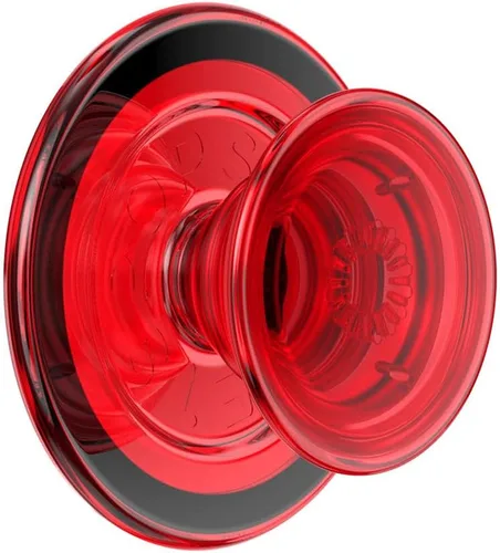 Miniatura 2 de PopSockets Phone Grip with Expanding Kickstand, Adhesive Grip - Molded Flower Red Wine Translucent rojo (Red Translucent)