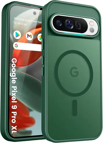 Miniatura 139 de Funda para teléfono Google Pixel 9 Pro XL, Compatible con Magnético, Protección contra Caídas de Grado Militar Translúcida Mate Resistente a Golpes