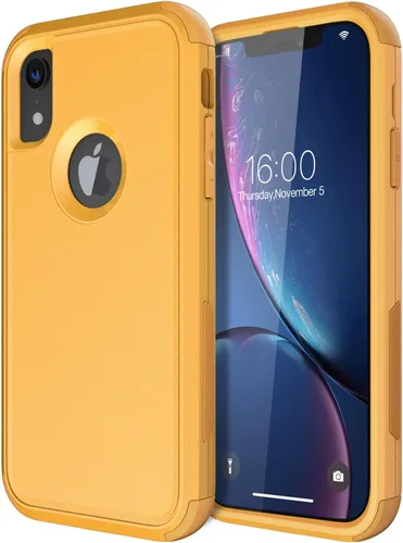 Miniatura 21 de Diverbox Funda para iPhone XR [Protector de Pantalla de Vidrio Templado] [A Prueba de Golpes] [A Prueba de Caídas] Funda de Teléfono de Protección