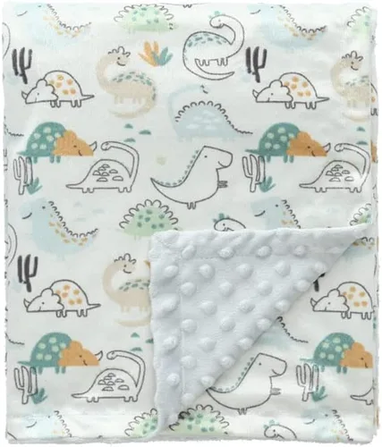 Miniatura 11 de CREVENT Manta de bebé de minky para niñas y niños, manta suave de felpa para recién nacidos - 30 x 40 pulgadas (Animal)