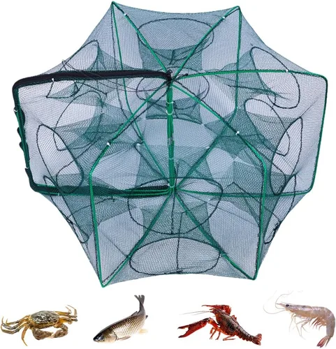 Miniatura 10 de La trampa de pesca plegable mágica, 2025 Premium The Magic Fishing Trap Kits de pesca, red de pesca para pececillos, camarones, cangrejos
