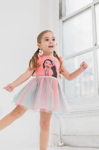 Miniatura 3 de Disney Vestido de tul de manga corta para niñas pequeñas y grandes tallas (2T - 18-20)