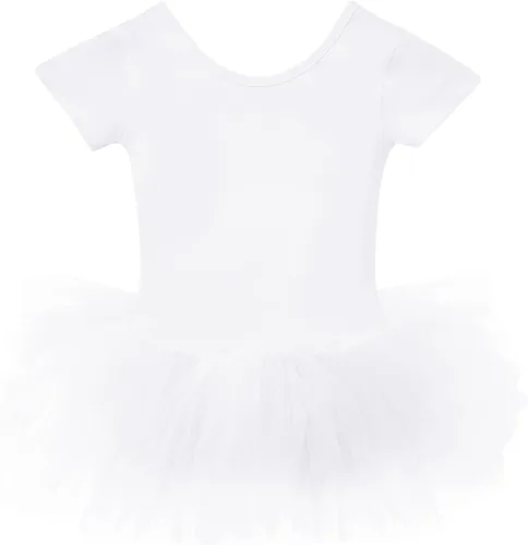 Miniatura 6 de EASTBUDDY Vestido de ballet para niñas, leotardo de baile con falda tutú, traje de bailarina