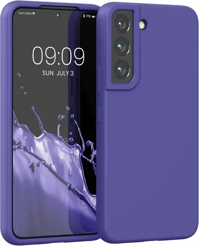 Miniatura 161 de kwmobile Funda compatible con Samsung Galaxy S22 - Funda de silicona TPU con acabado suave - Blue Reef
