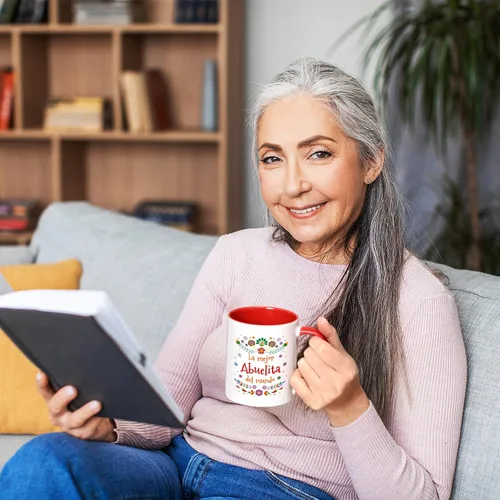 Miniatura 2 de YHRJWN Taza de café Abuela La Mejor Abuelita Del Mundo, regalo para la abuela en español para el día de la madre, cumpleaños, Navidad, regalo