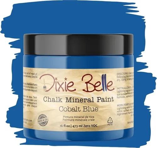 Miniatura 339 de Dixie Belle Paint Company - Pintura con acabado de tiza para muebles, color negro (Caviar), 1 galón, 128 fl oz, pintura mineral color rosa intenso