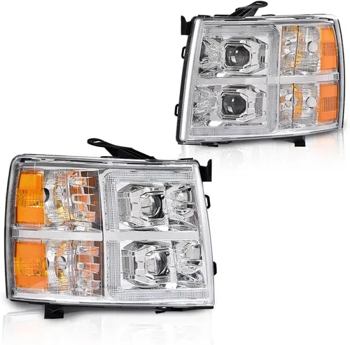 Miniatura 29 de G-PLUS Conjunto de faros, compatible con Chevy Silverado 2007 2008 2009 2010 2011 2012 2013 2014 Chevy Silverado parachoques faro, lente