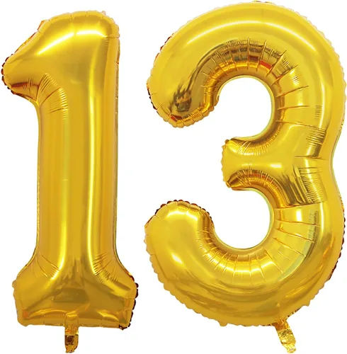 Miniatura 398 de Goer, conjunto de globos de papel aluminio para decoraciones de cumpleaños, globos de las letras de feliz cumpleaños y de números Oro