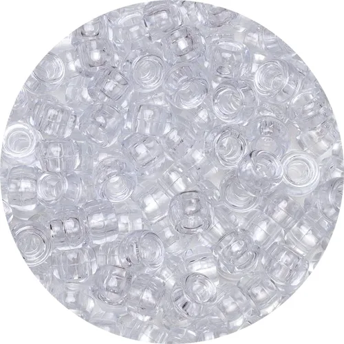 Miniatura 15 de Eppingwin 1000 cuentas de poni, cuentas, cuentas grandes de 0.24 x 0.35 pulgadas, cuentas para el cabello, cuentas para trenzas de cabello, cuentas
