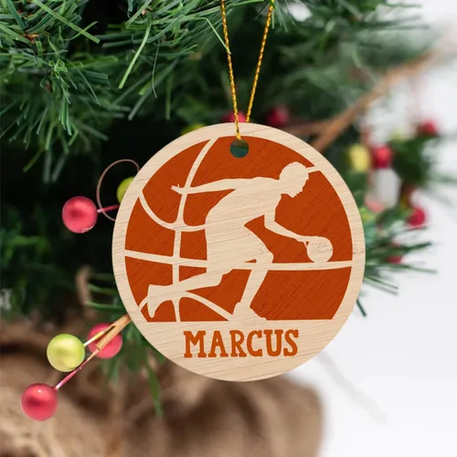 Miniatura 3 de Adorno de Navidad personalizado de baloncesto 2025, adorno de Navidad para niño de baloncesto, adornos de baloncesto regalos para amantes del Adorno