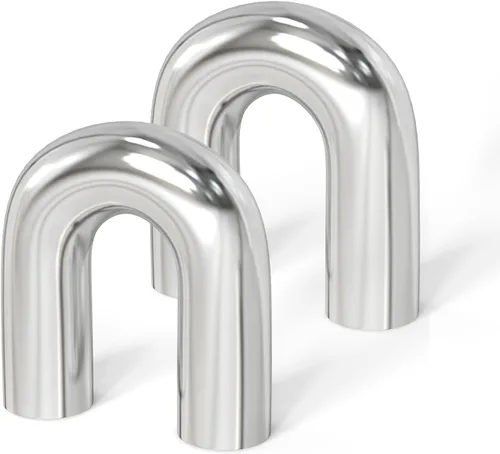 Miniatura 10 de GASHER 1 pieza de tubo recto de aleación de aluminio para tubo interenfriador, tubo de admisión de aire, OD de 2 pulgadas (51 mm), longitud de 12