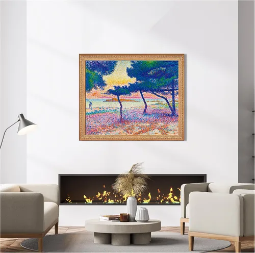 Miniatura 169 de A&T ARTWORK Campo de trigo con cipreses de Van Gogh Las reproducciones de arte clásico mundial, impresiones en lienzo giclée para decoración