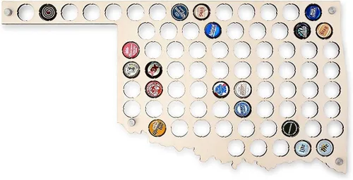 Miniatura 46 de Torched Mapa de tapa de cerveza de Virginia Occidental, soporte de tapa de cerveza de los Estados Unidos, decoración de pared, regalo para amantes