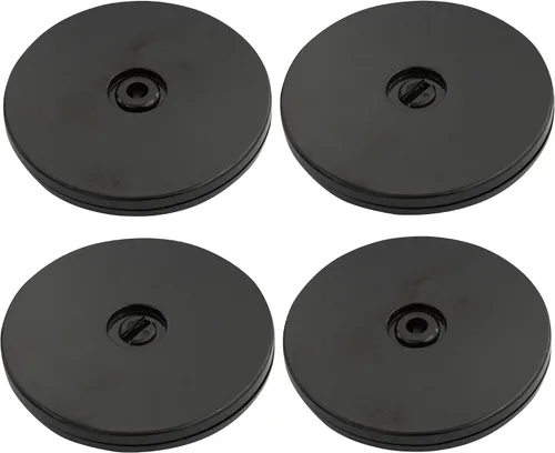 Miniatura 21 de 4 Piezas Negro 2 pulgadas Acrílico Lazy Susan Organizador Giratorio de Mesa con Rodamientos - Placa Giratoria Redonda para Estante de Especias