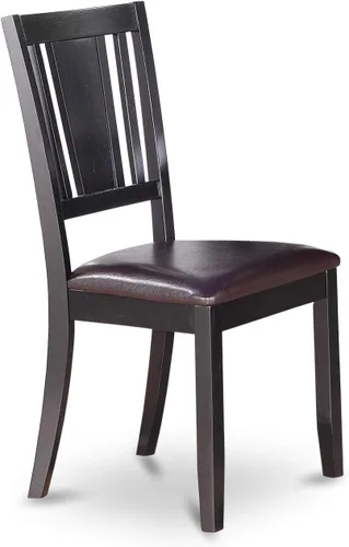 Miniatura 8 de East West Furniture Dublin - Juego moderno de 5 piezas que incluye una mesa redonda de madera con gota y 4 sillas de comedor de piel sintética, 42 x