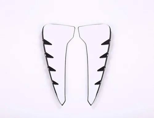 Miniatura 4 de YIWANG Carrocería de coche Fender Side Ventilaciones Laterales Rejilla Orificio 2 piezas para BMW Xdrive Logo Emblem X5 F15 X5M F85 2014-2019 (negro)