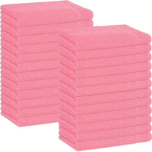 Miniatura 17 de Toallas de baño básicas medianas de 24 x 48 pulgadas, paquete de 6, color beige, suaves y absorbentes, toallas de algodón multiusos para baño, spa