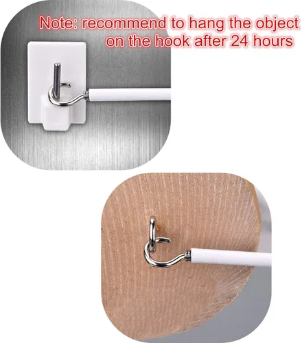Miniatura 5 de Shappy Alambre de cortina con ganchos autoadhesivos, 19.7 ft, 20 pies, 8 pares de ganchos y ojos para barra de cortina de red
