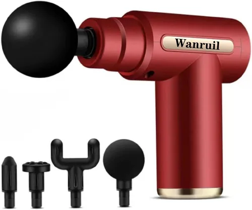 Miniatura 9 de Pistola de masaje, masaje muscular de tejido profundo mejorado para aliviar el dolor, masajeador de percusión con 4 cabezales de masaje y motor