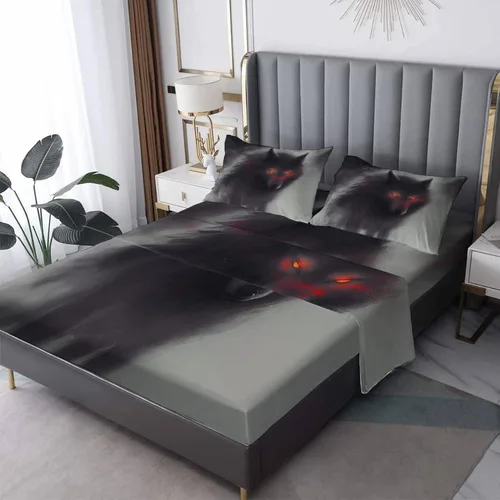 Miniatura 11 de Sábanas de mariposa tamaño individual – Sábanas de cama abstractas, microfibra suave y bolsillo profundo, sábanas y fundas de almohada estampadas
