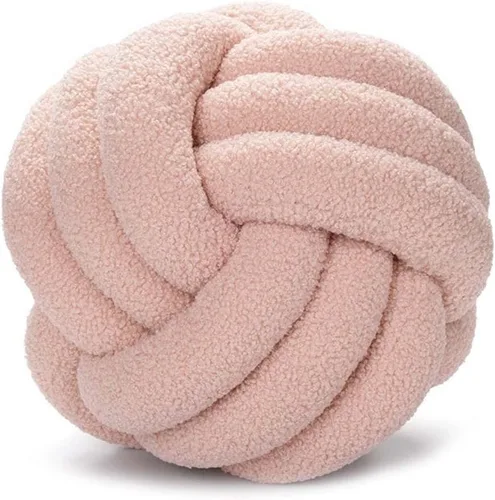 Miniatura 4 de Cyprinus Carpio Almohada de forro polar de peluche, tejida a mano, almohada de respaldo para sofá, sala de estar, estudio, cojín redondo para mesita