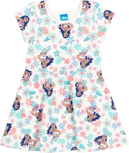 Miniatura 4 de Disney Princesa Moana Ariel Mulan Cenicienta Belle Elsa Anna Olaf Minnie Mouse Donald Duck Skater Vestido de niño a niño grande Blanco
