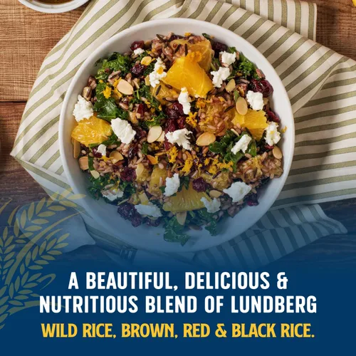 Miniatura 4 de Lundberg Arroz orgánico regenerativo certificado silvestre – Variedades marrón, rojo y negro, 32 onzas