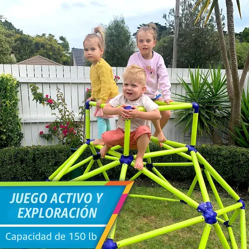 Miniatura 4 de Eezy Peezy Barras de Mono Torre de Escalada - Conjunto de Juego Activo para Interiores y Exteriores Equipo de Cúpula de Escalada Juguetes