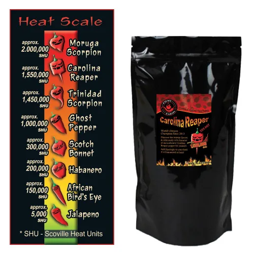 Miniatura 3 de Fiery Farms - Cápsulas enteras de pimienta roja extremadamente picante Carolina Reaper XXX Heat Complex sabor dulce afrutado – Cápsulas de chile
