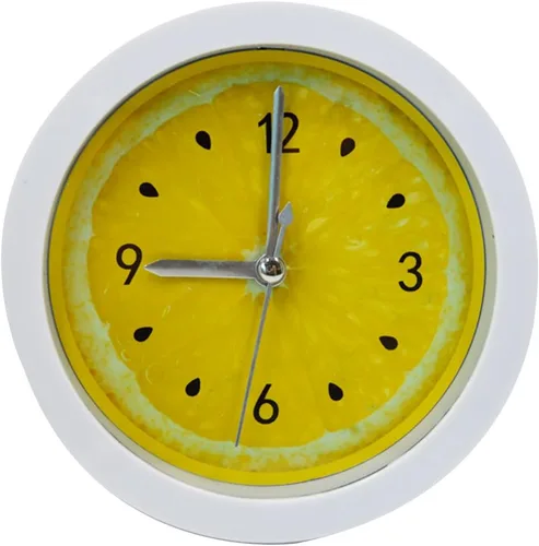Miniatura 17 de Sherry Nightlight Despertador 4" Redondo Silencioso Despertador Mesita de noche Reloj de viaje sin tictac Beige