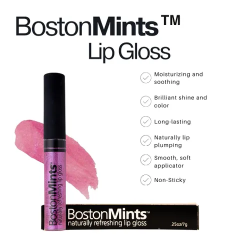 Miniatura 7 de Back Bay Berry Lip Gloss (0.25 onzas), vegano, sin gluten, fórmula libre de crueldad animal con aloe, vitaminas C y E, extracto de menta verde y un
