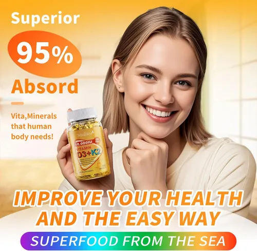 Miniatura 5 de Vitamina D3 K2 a base de plantas de 10000 UI con aceite MCT de coco virgen – 200 mcg MK7 de vitamina K2, sin OMG para una máxima absorción, salud