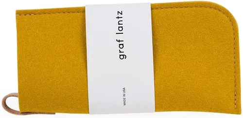 Miniatura 2 de Graf Lantz Funda protectora para lentes, 100% de lujo de lana merina, fieltro de lana merina, sin arañazos, lentes, carbón