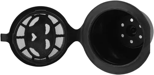 Miniatura 9 de Cápsulas de café reutilizables recargables de plástico negro, acero inoxidable 304, 6 unidades de plástico y acero inoxidable rellenables, cápsulas