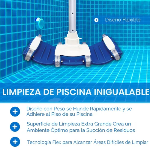 Miniatura 3 de Cabezal aspirador Swimline 8150 Flex pesado, azul