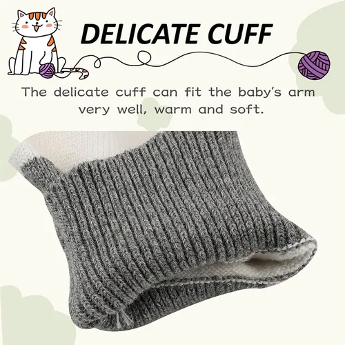 Miniatura 3 de Peecabe Suéter de punto trenzado para bebés y niños pequeños, de manga larga, cuello redondo, a rayas, de algodón, para otoño e invierno, 1-5T