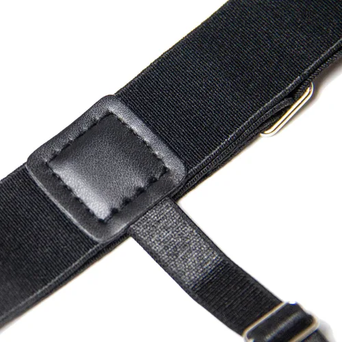 Miniatura 7 de Estancias de camisa para hombre, soportes para camisas, ligas de camisa, 1 par para hombres y mujeres (negro mágico), Negro