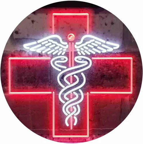 Miniatura 13 de ADVPRO Medical Cross Dispensary Snake Dual Color LED Neon Sign Azul y Rojo 12 x 8 pulgadas st6s32-i3901-br