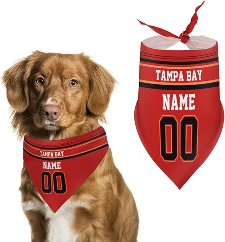 Miniatura 21 de Arizona - Bandana de fútbol para perro, diseño personalizado, número de nombre, regalos para gatos