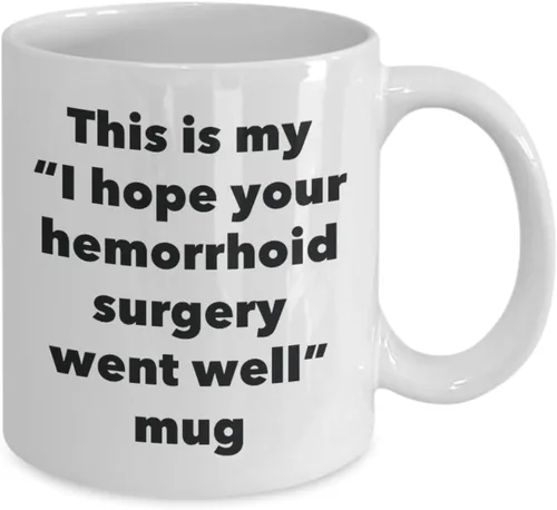 Miniatura 2 de SpreadPassion This is My I Hope Your Hemorrhoid Surgery Went Well - Taza divertida de café de cacao caliente con té - Regalos de recuperación